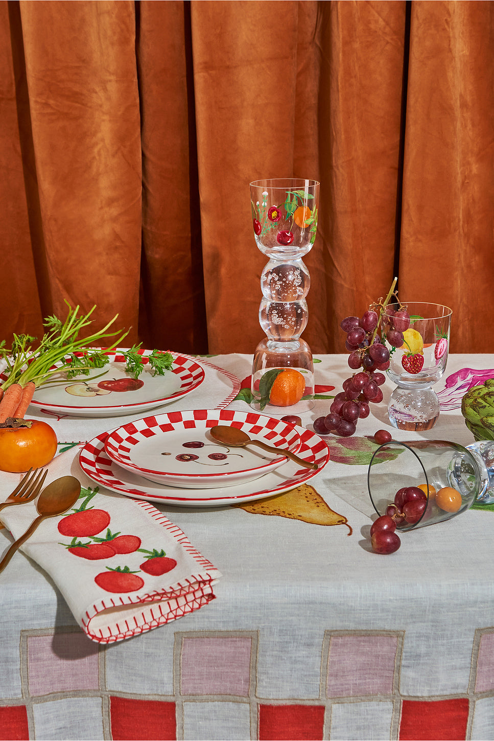 Hand-painted Salad Plate