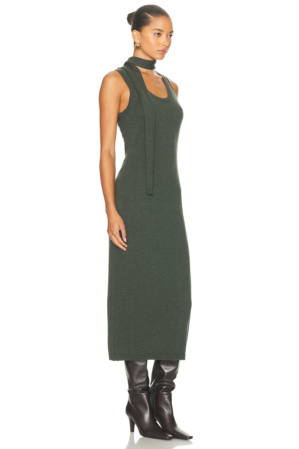 Scarf Tank Midi Dress