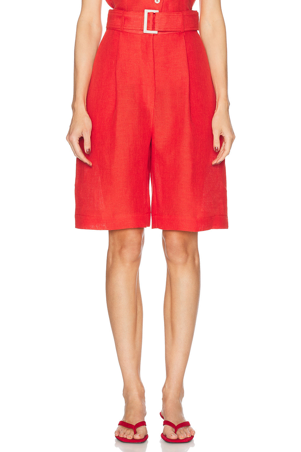 Pleated Bermuda Short