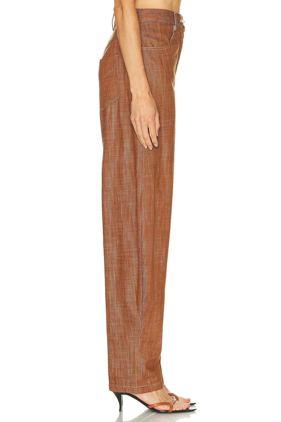 High Waist Barrel Leg