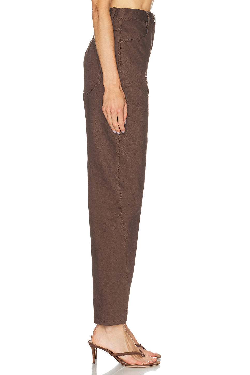 High Waist Twist Seam Straight Leg