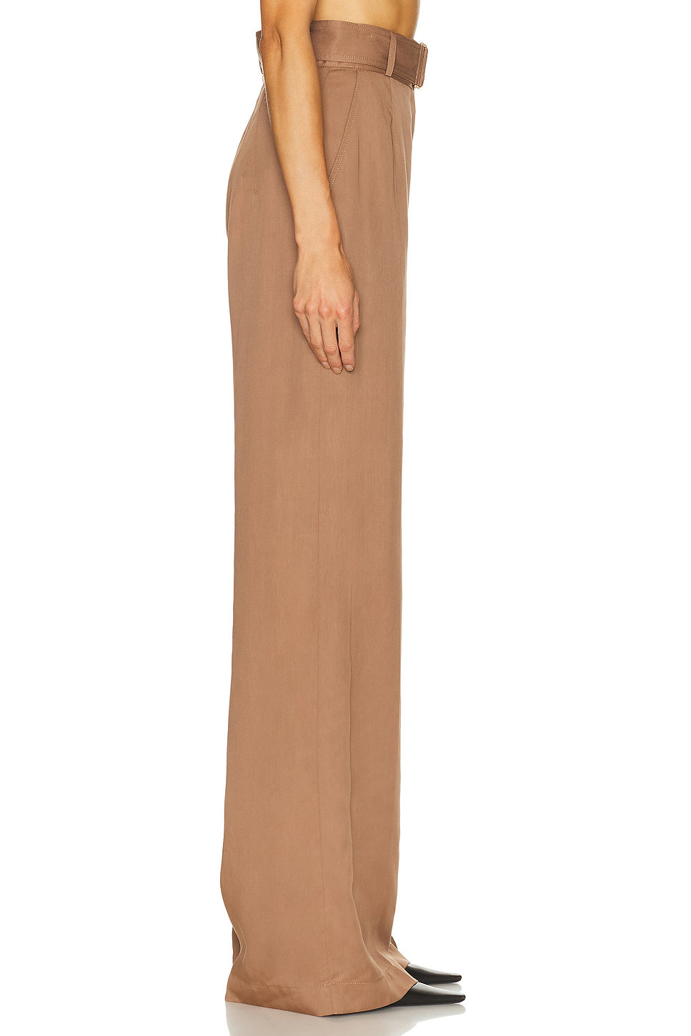 Belted Wide Leg Trouser
