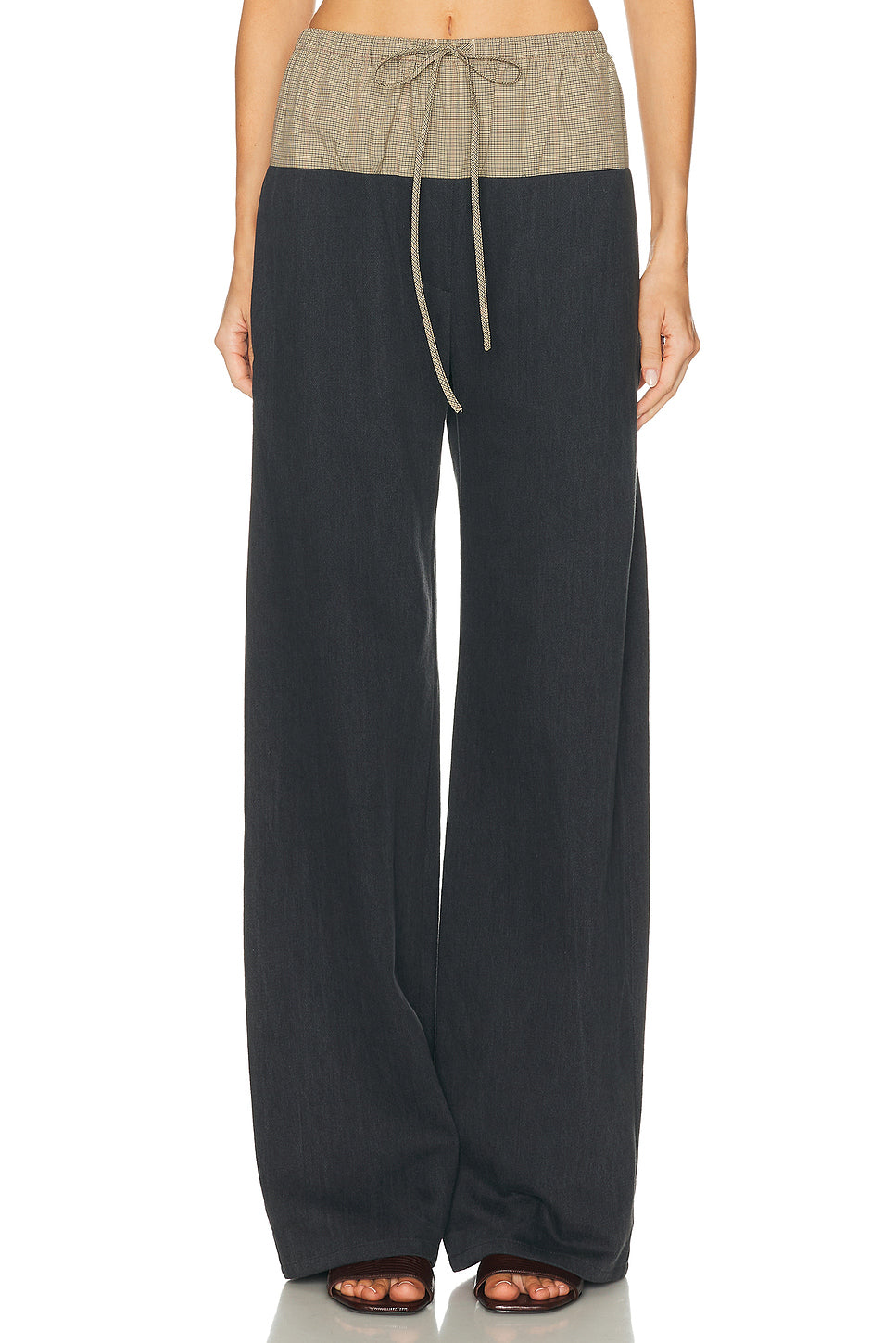 Drawstring Combo Pant