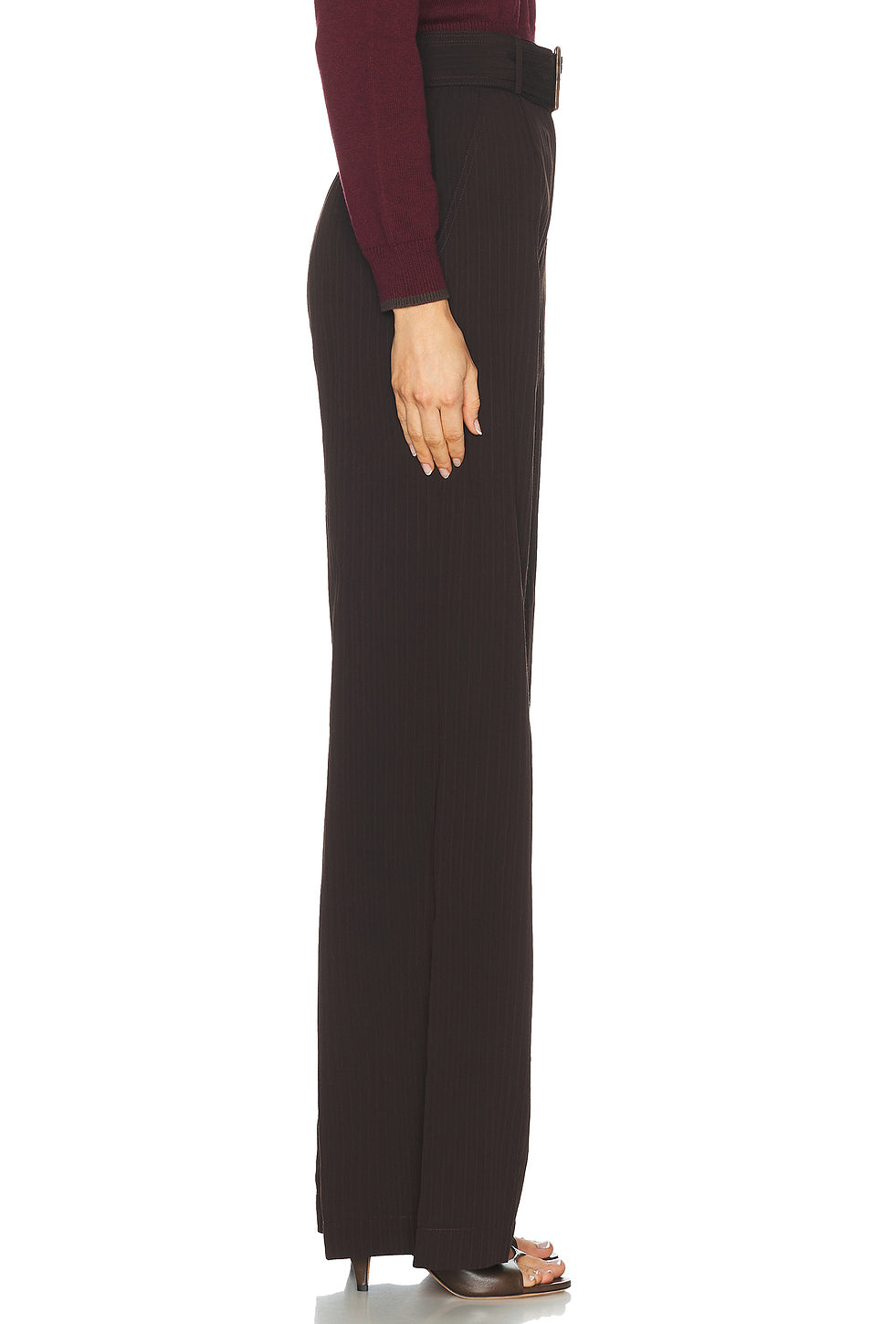 Belted Wide Leg Trouser