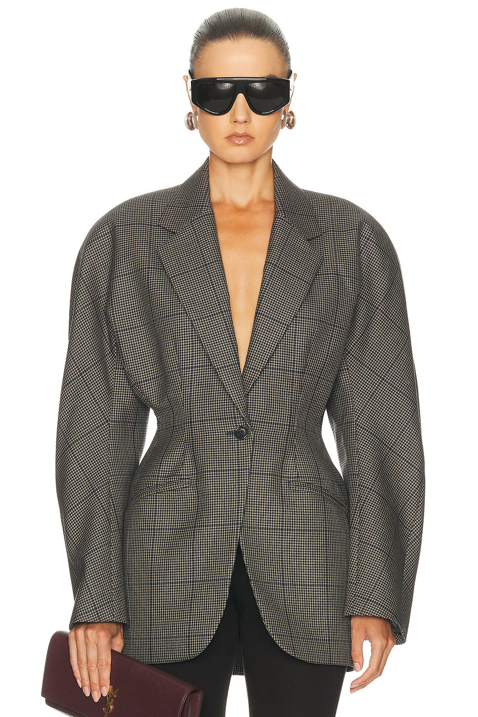 Grid Wool Jacket