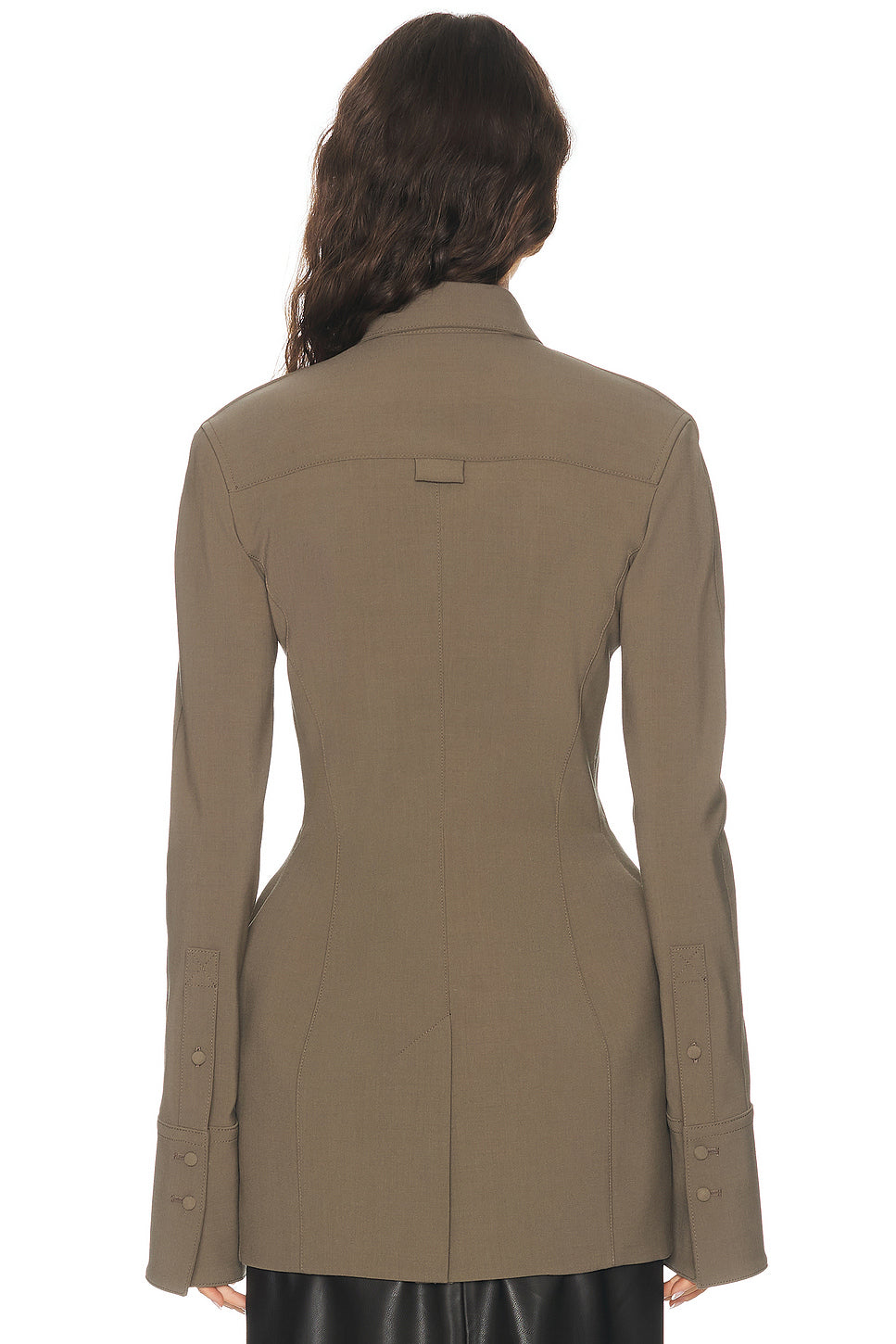Cinched Wool Blend Jacket