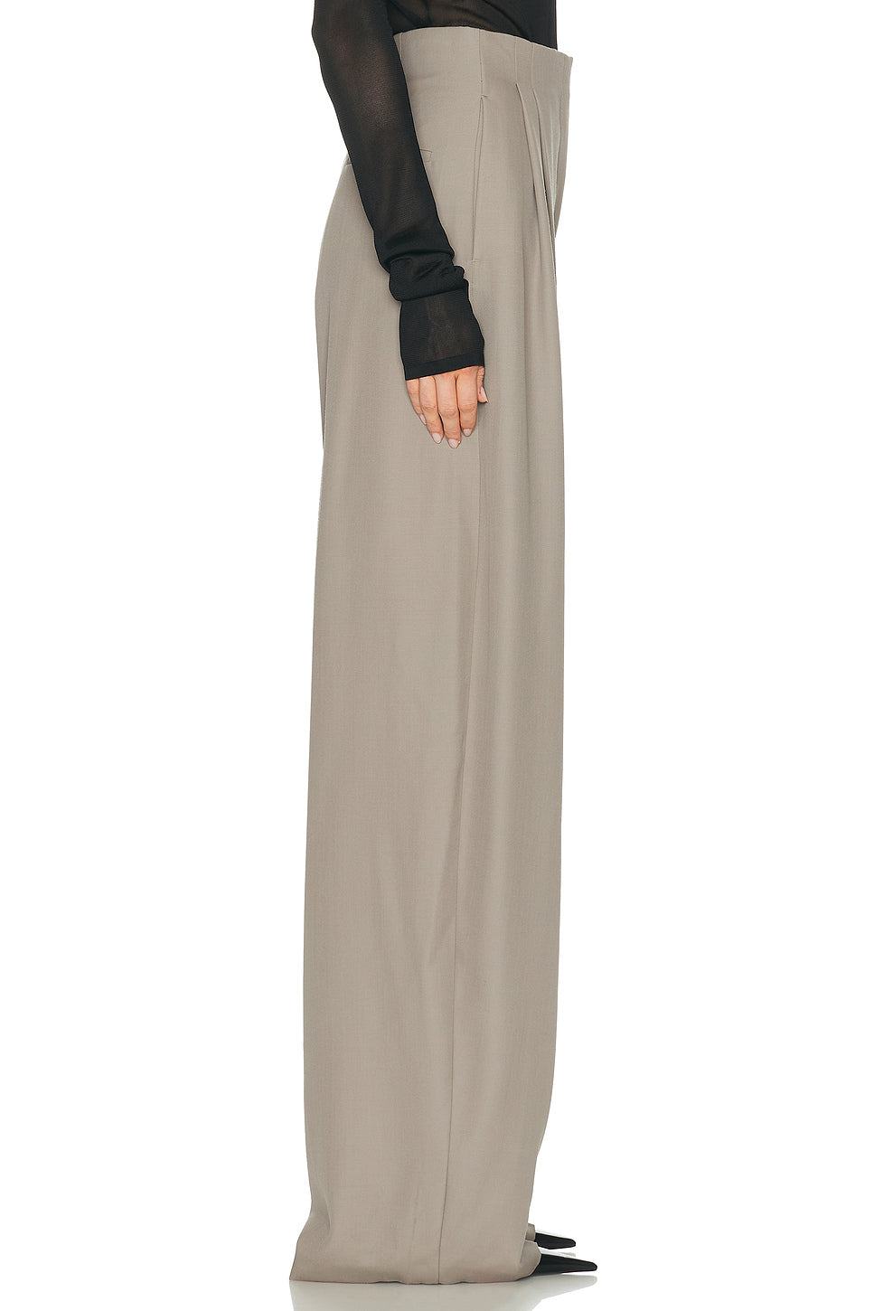 High Waist Wide Leg Trouser