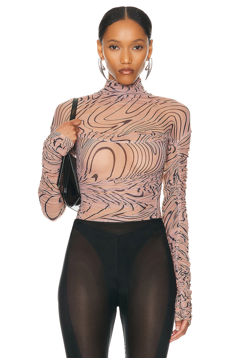 Mesh Long Sleeve Top