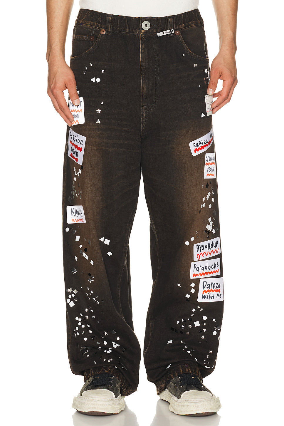 Denim Jeans With Sticker