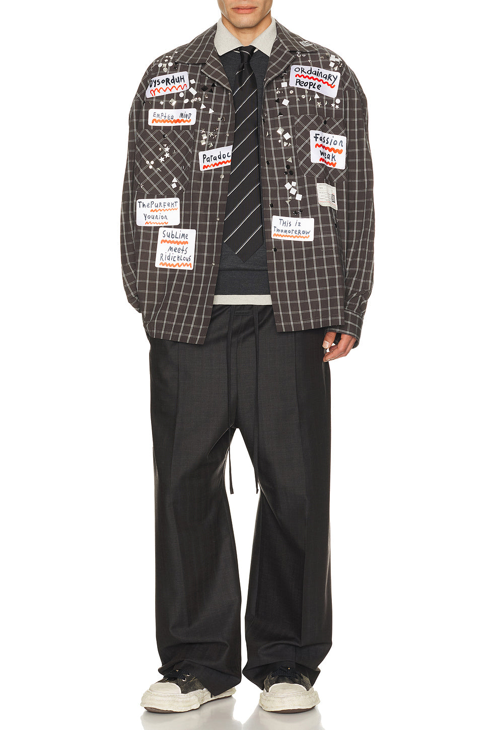 Longsleeve Check Shirt With Sticker