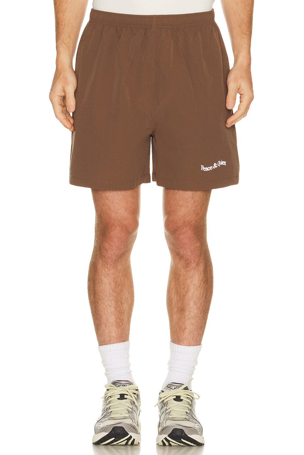 Wordmark Seersucker Shorts