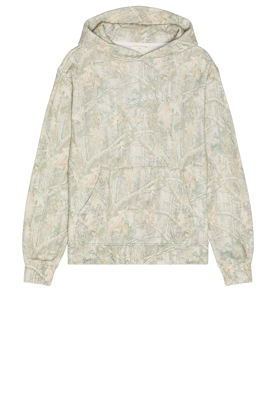 Wordmark Camo Distressed Hoodie