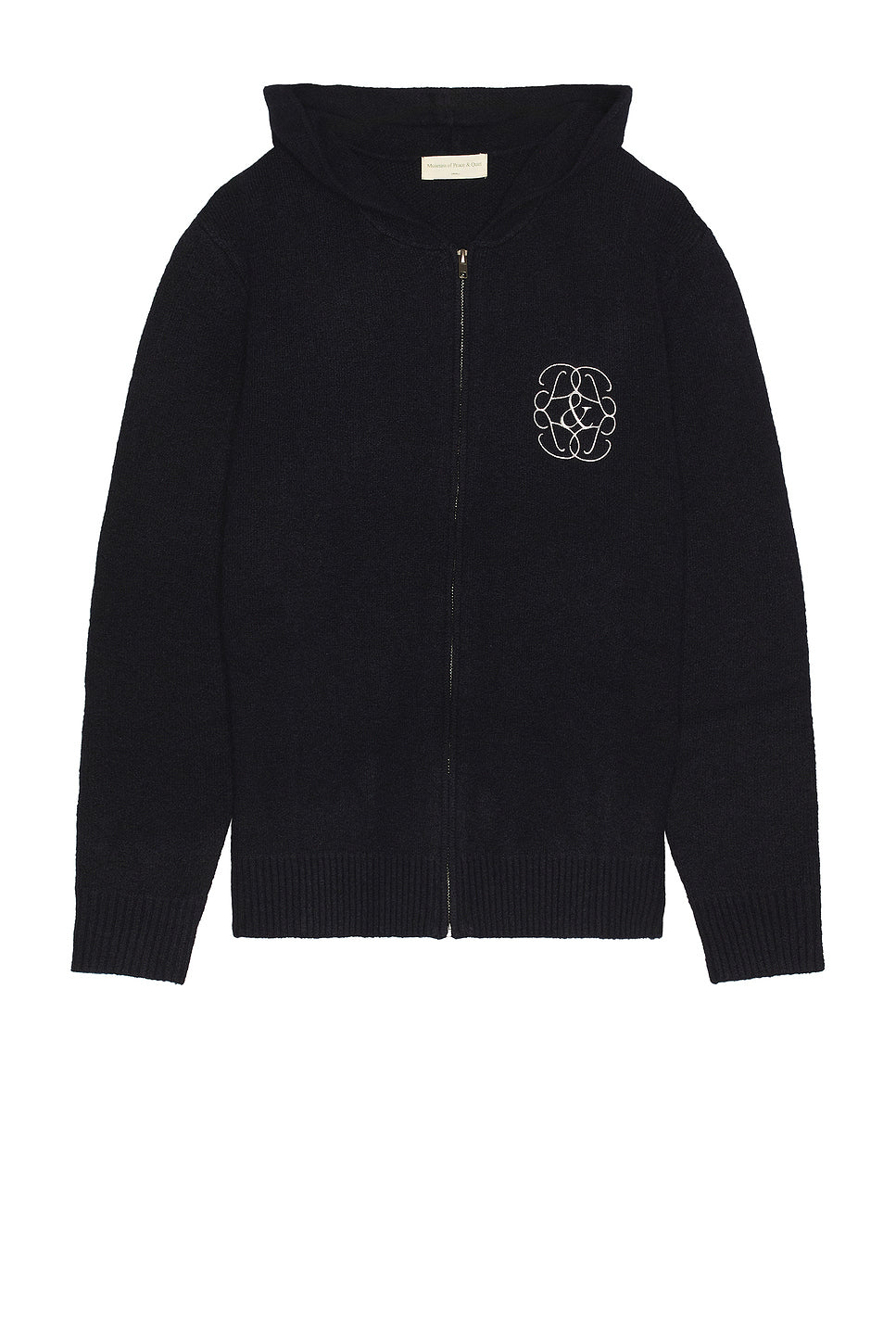 Symbol Mohair Zip-Up Hoodie