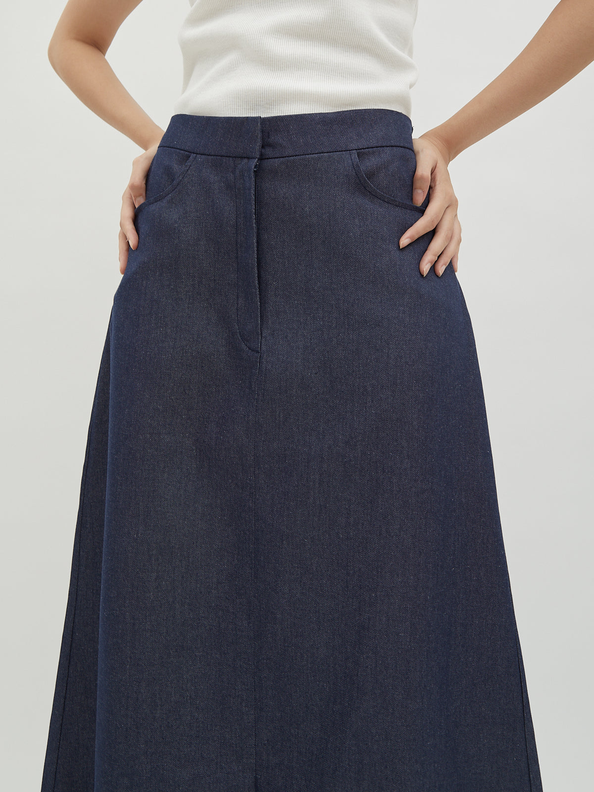 Maira Long A line Denim Skirt - Velvet at Bobo