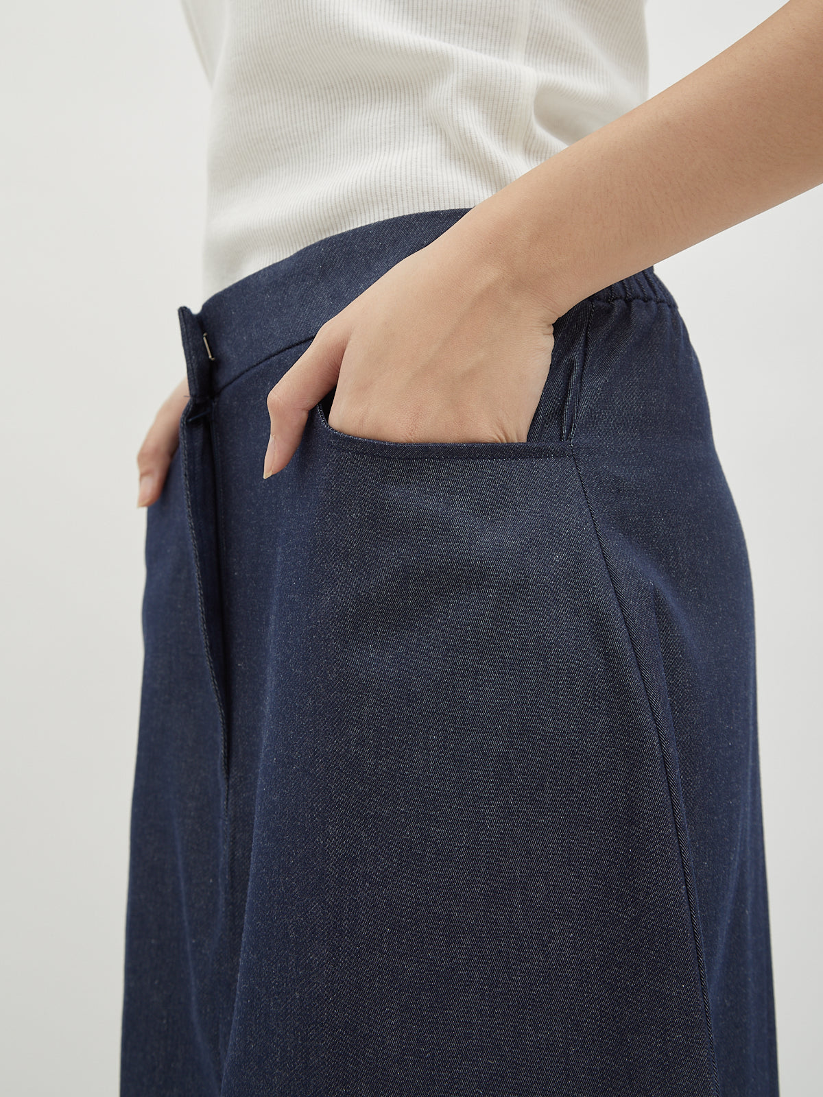 Maira Long A line Denim Skirt - Velvet at Bobo