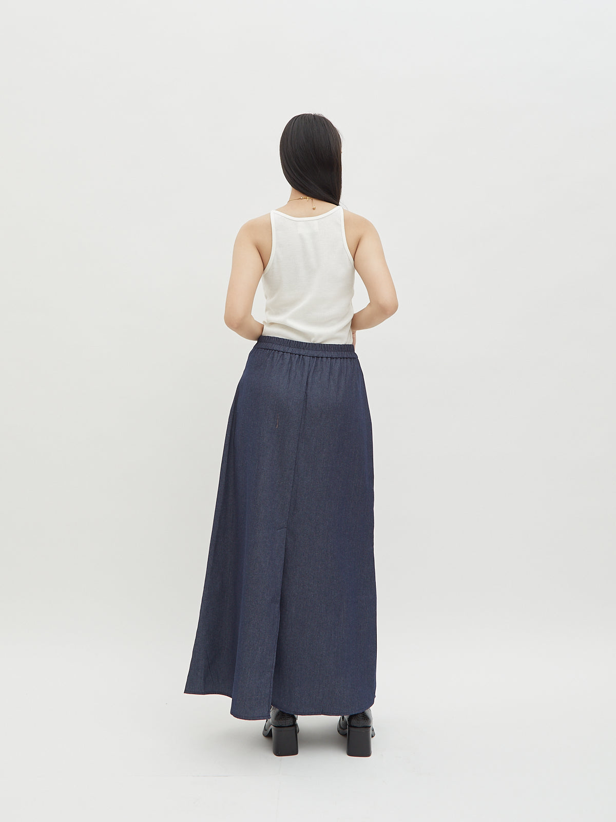 Maira Long A line Denim Skirt - Velvet at Bobo