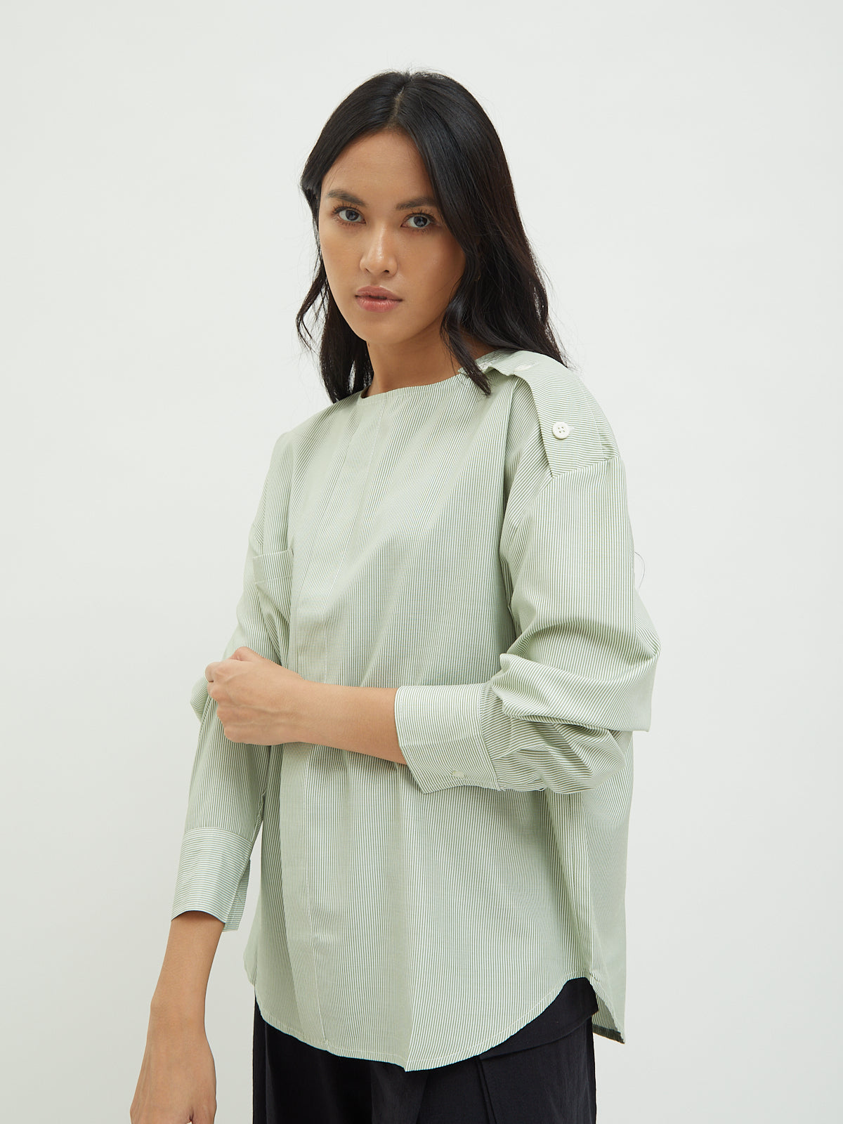 Marianne Side Button Blouse