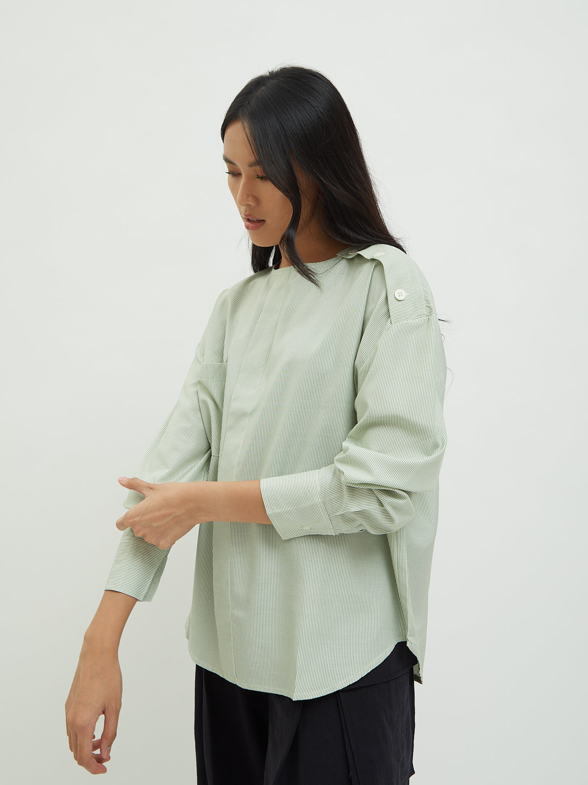 Marianne Side Button Blouse