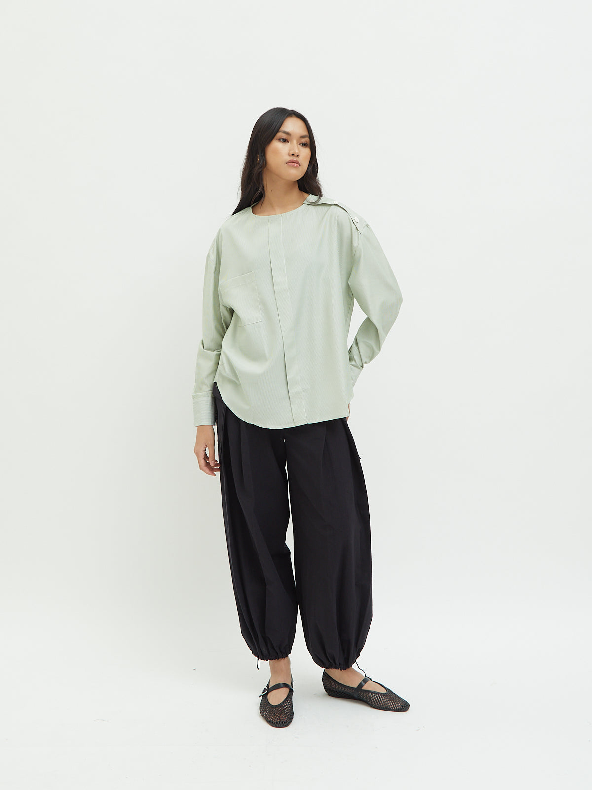 Marianne Side Button Blouse