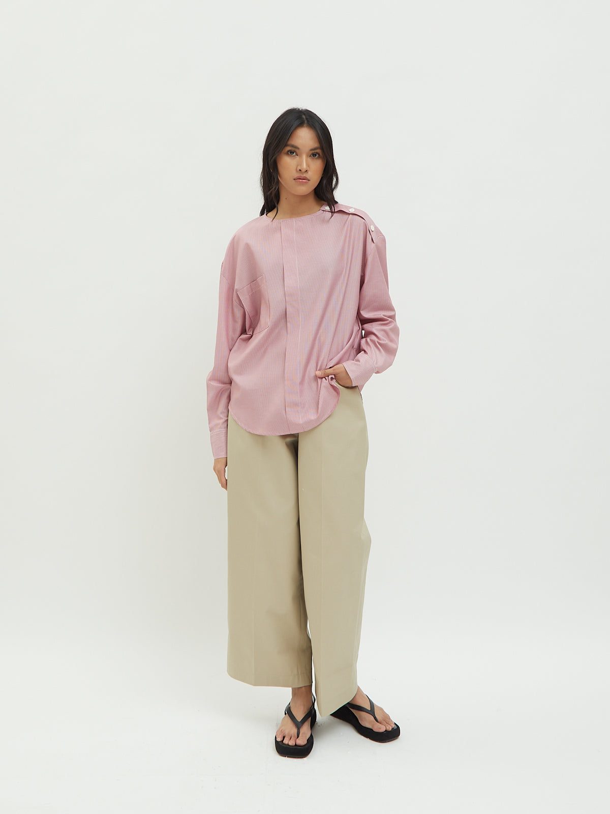 Marianne Side Button Blouse