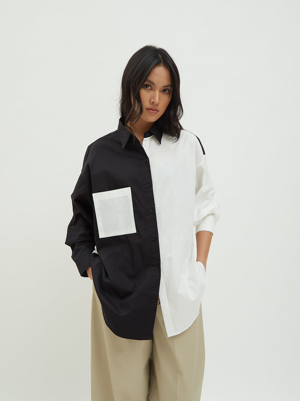 Maudy Twotone Shirt