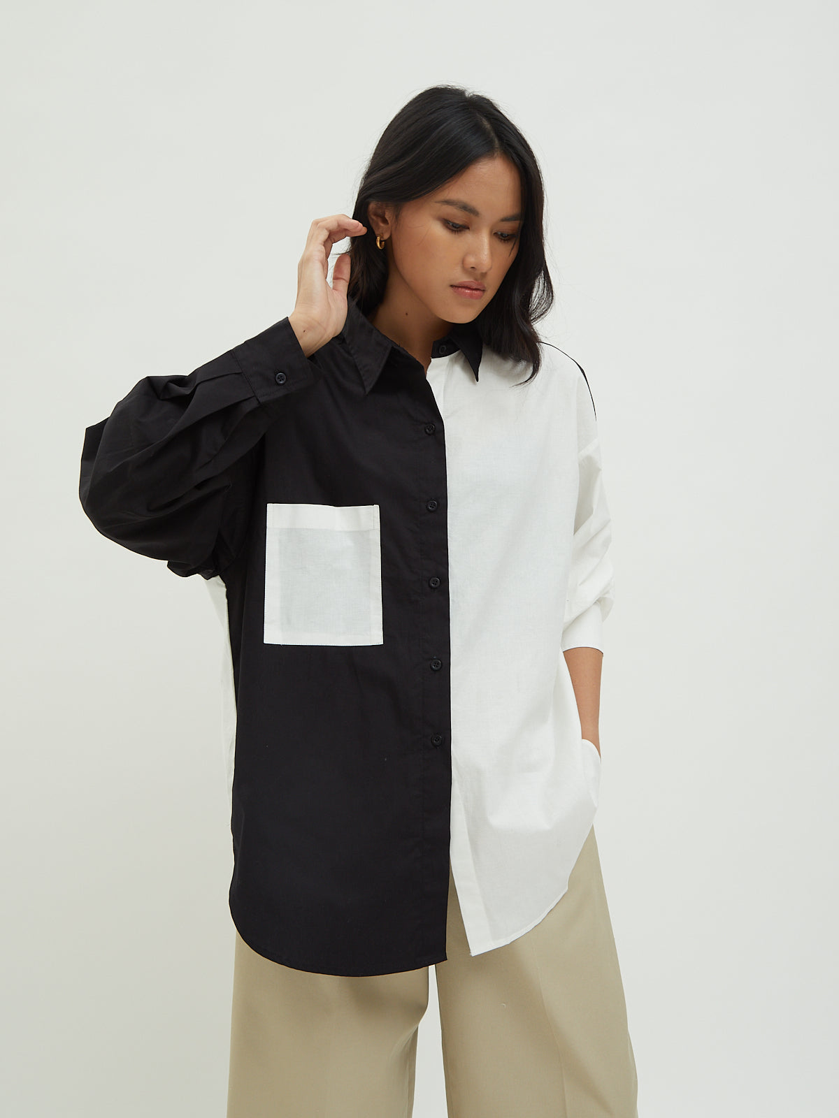 Maudy Twotone Shirt