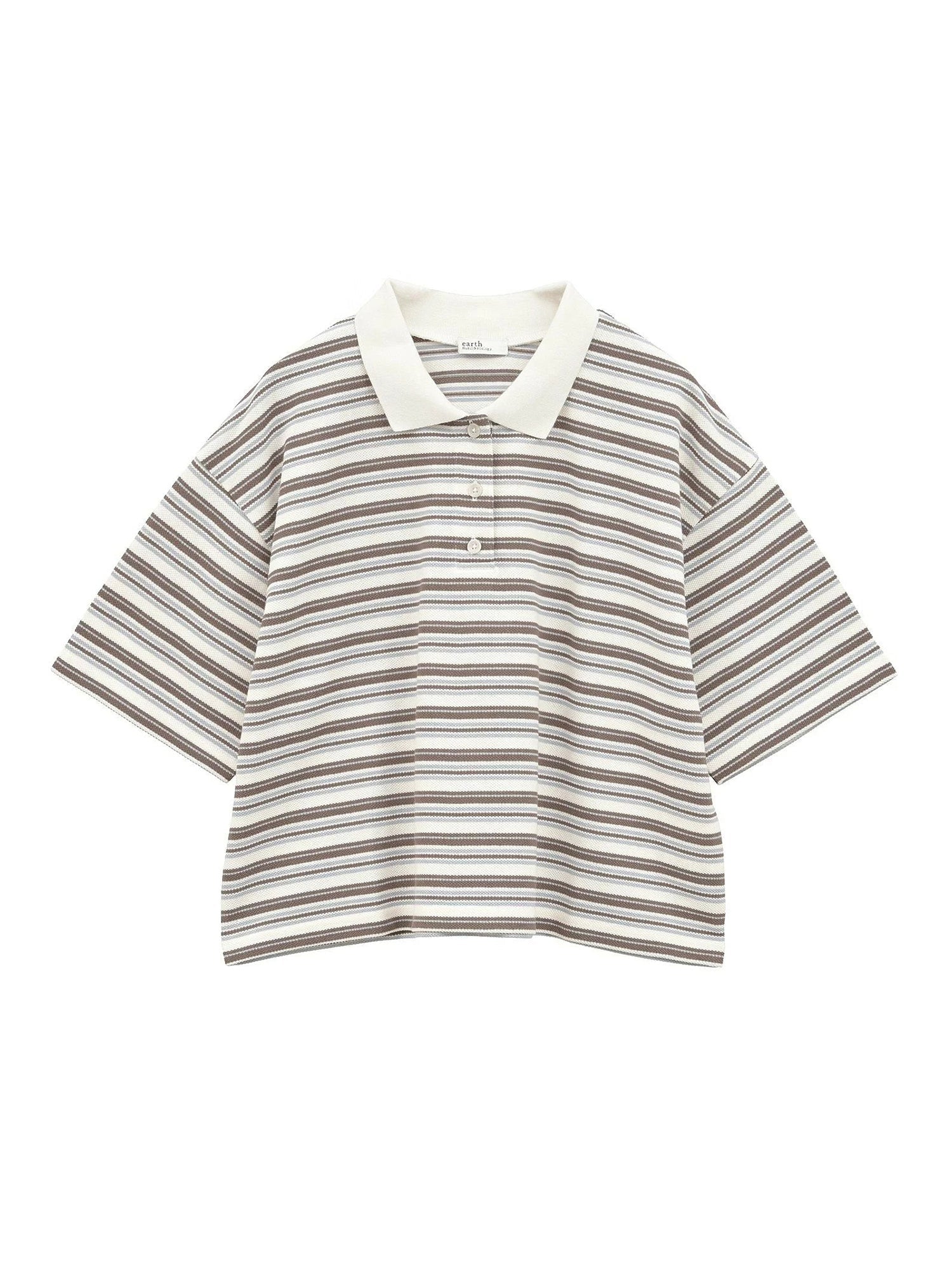 Meiko Retro Striped Polo Shirt