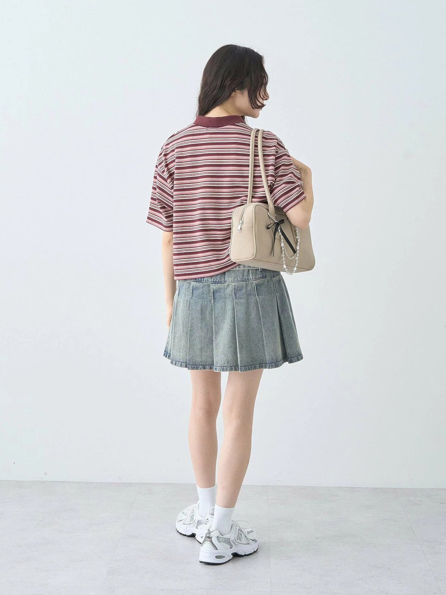 Meiko Retro Striped Polo Shirt