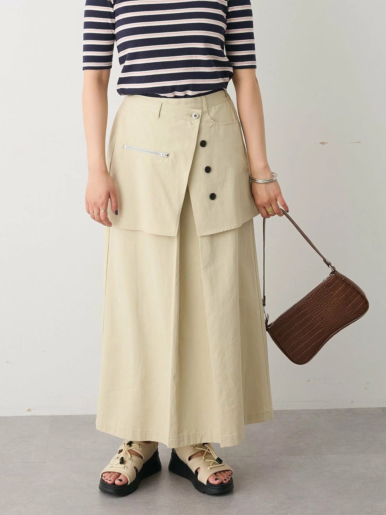 Minae Overlap Skirt