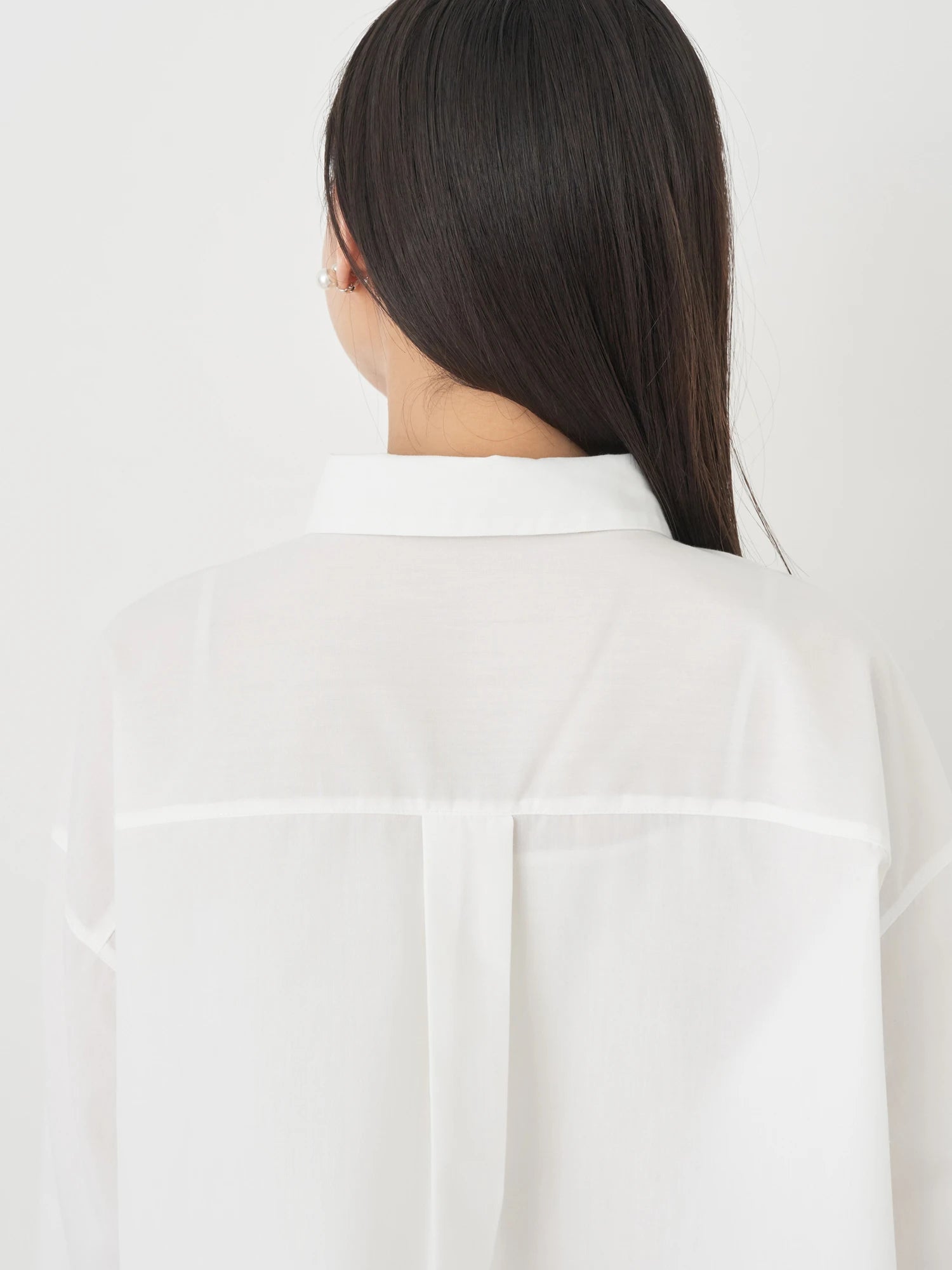 Minamoto Drawstring Crop Shirt