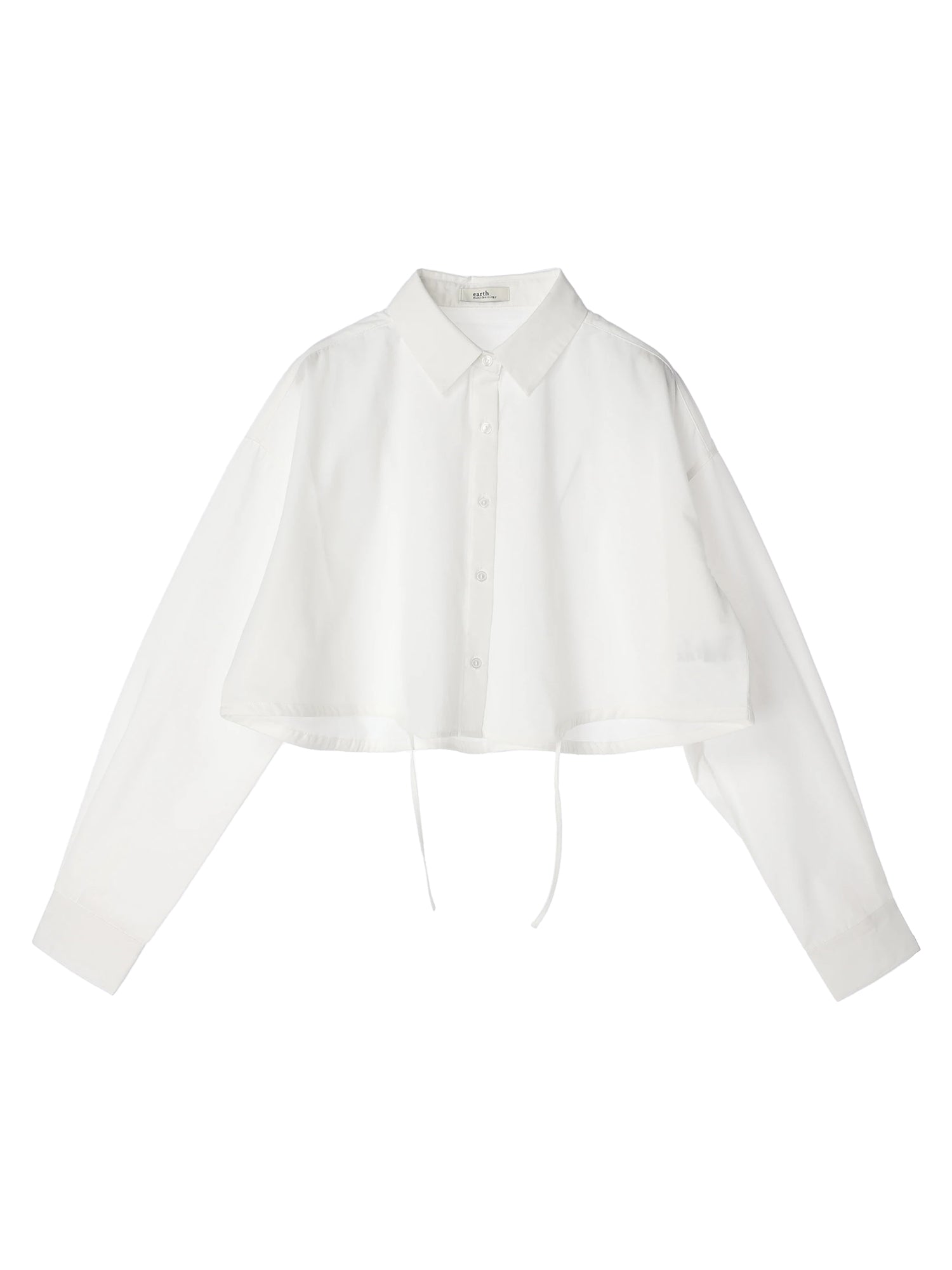 Minamoto Drawstring Crop Shirt