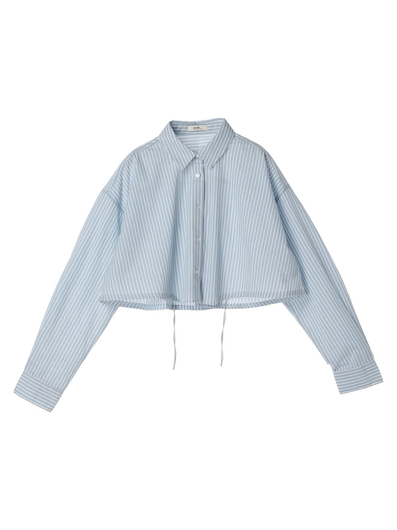 Minamoto Drawstring Crop Shirt