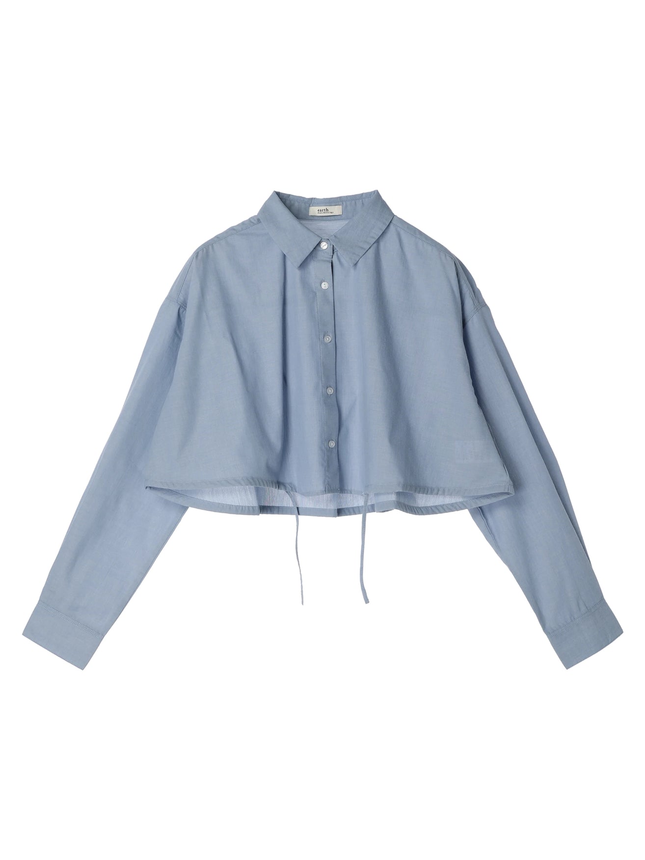 Minamoto Drawstring Crop Shirt