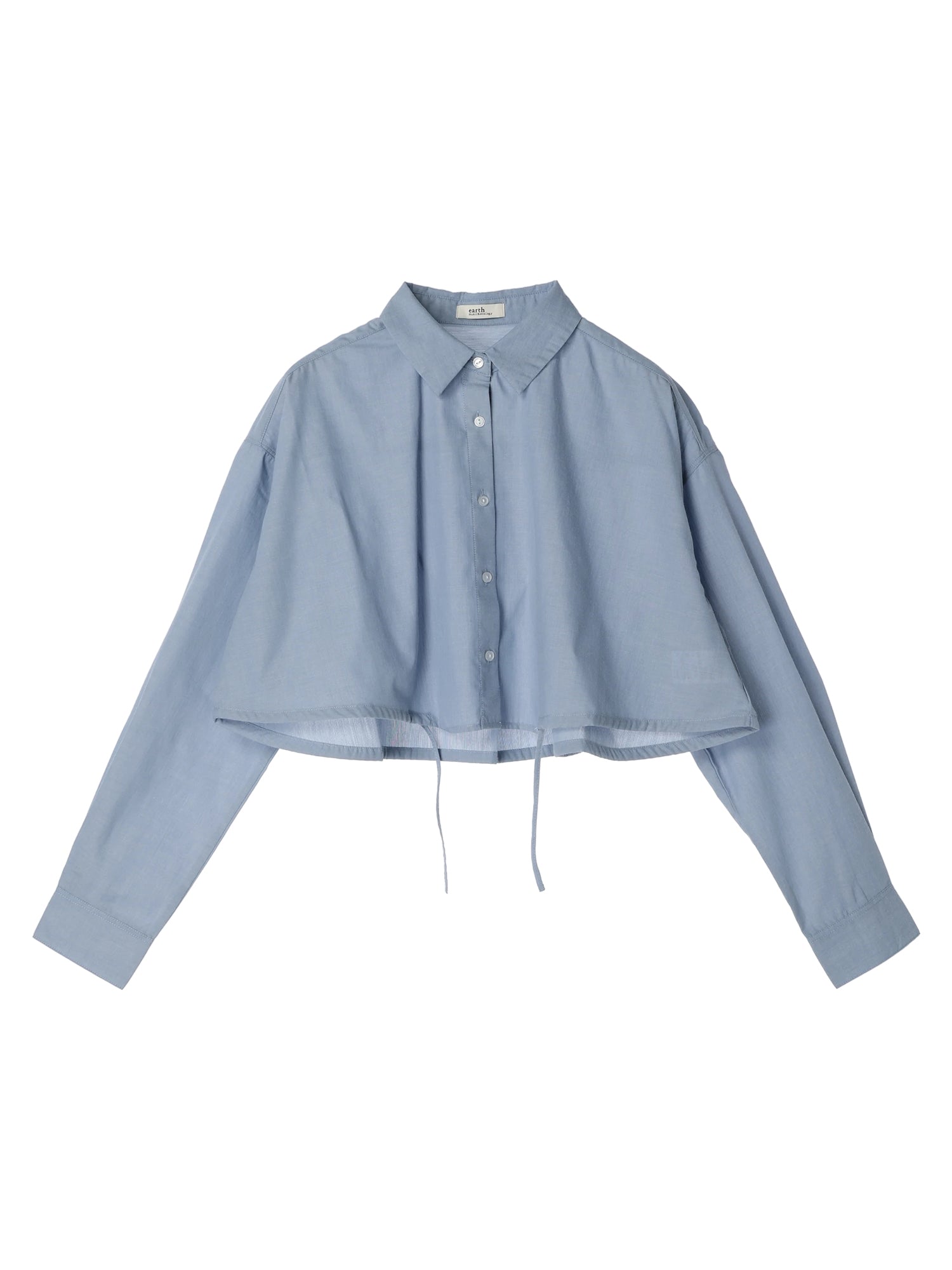 Minamoto Drawstring Crop Shirt