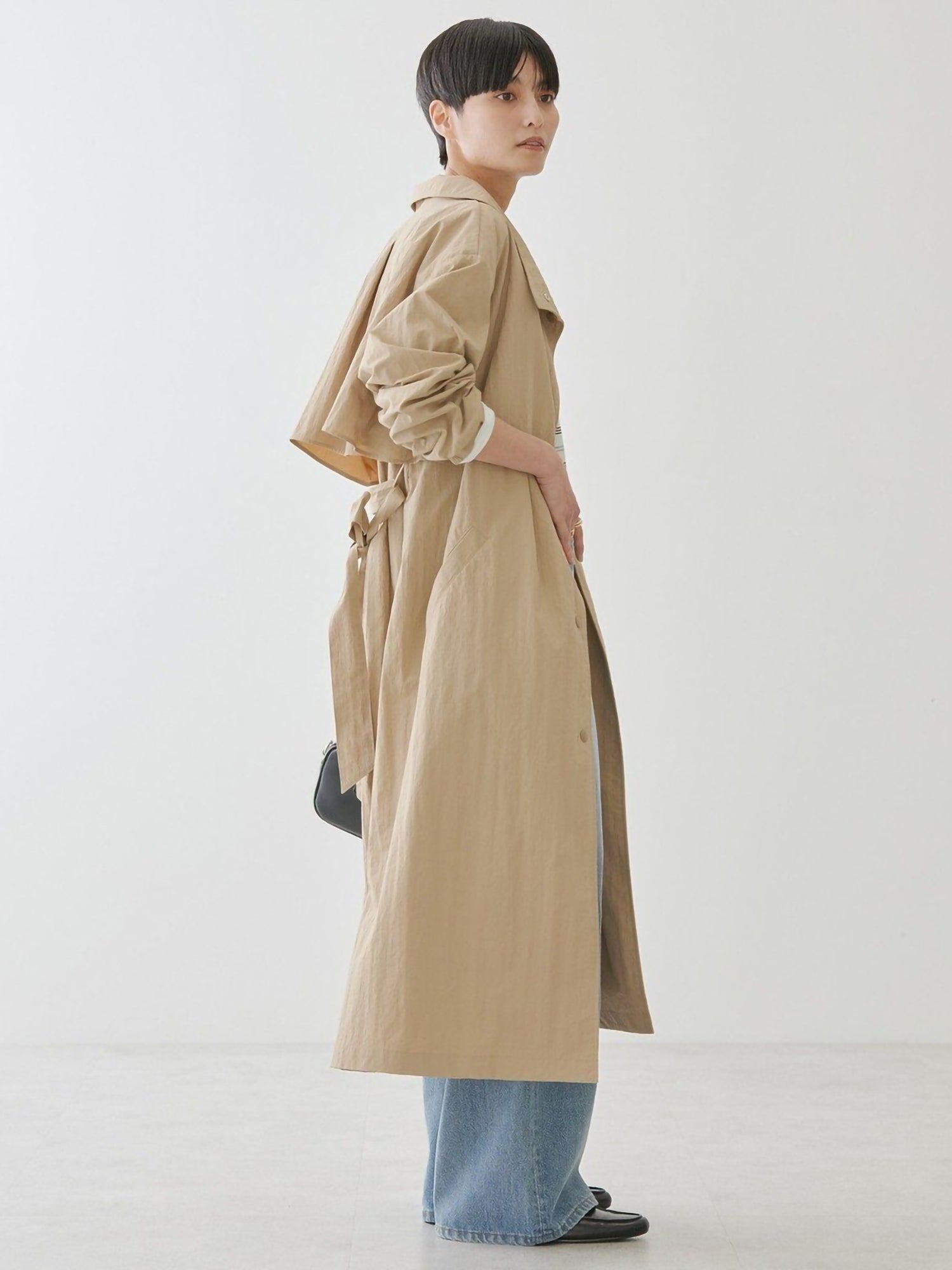 Mioka Stand-Collar Coat