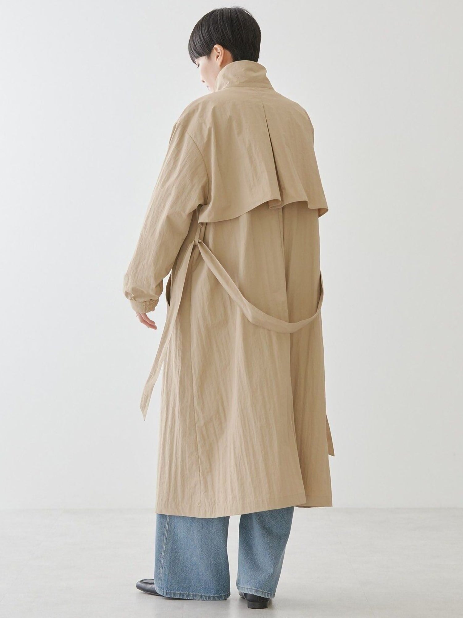 Mioka Stand-Collar Coat