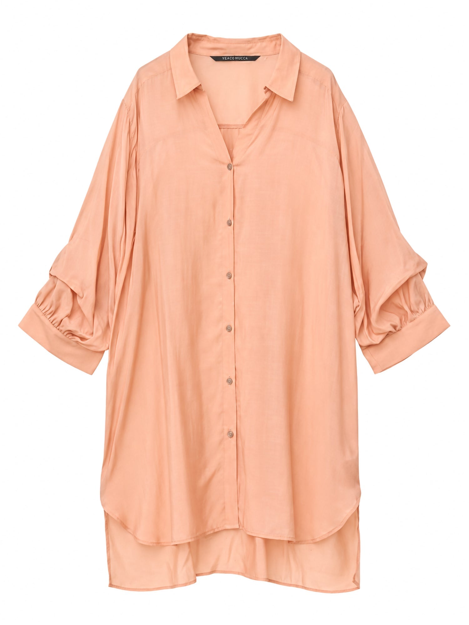 Miyuka 2-Way Sleeve Sheer Long Shirt