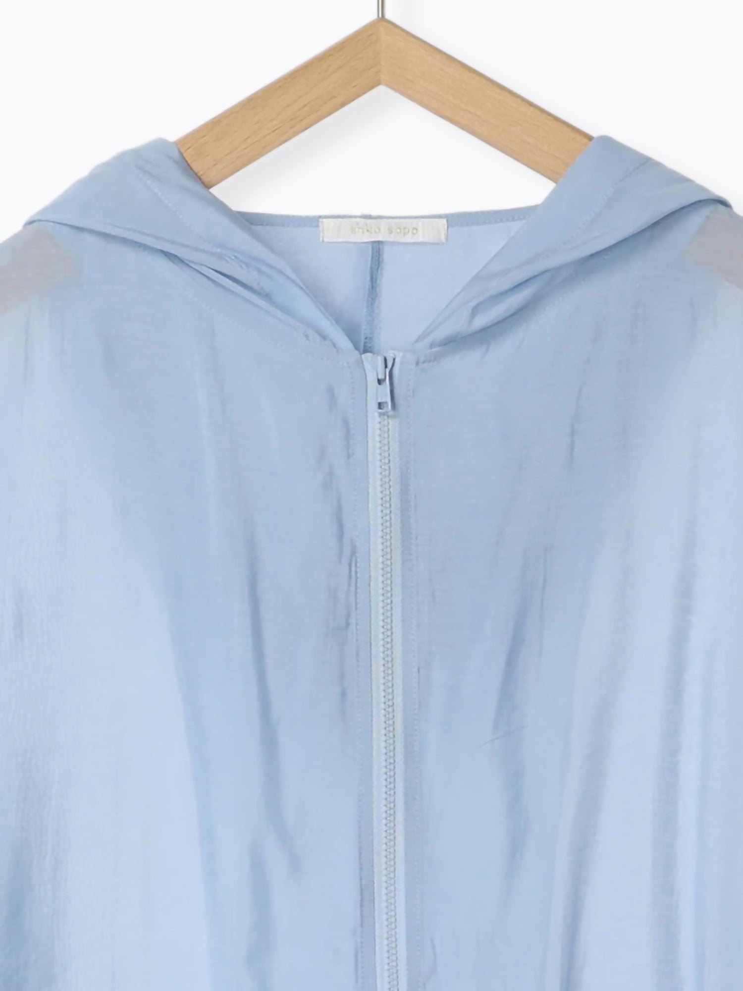 Mizuhara Sheer Zip Hoodie Shirt