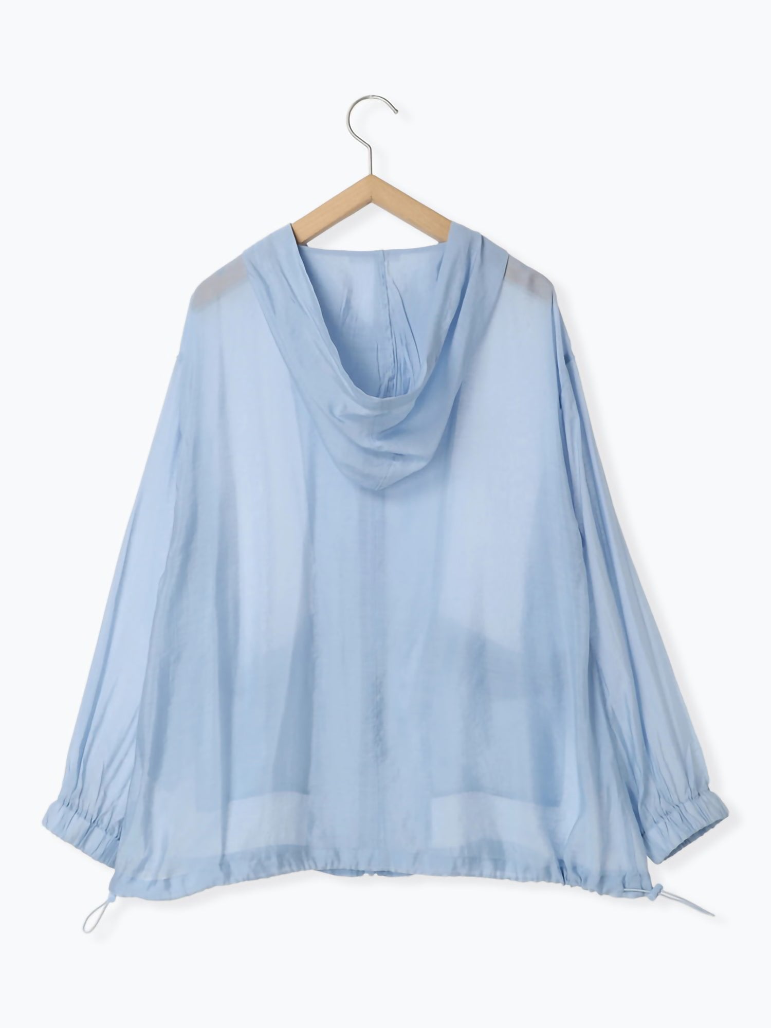 Mizuhara Sheer Zip Hoodie Shirt