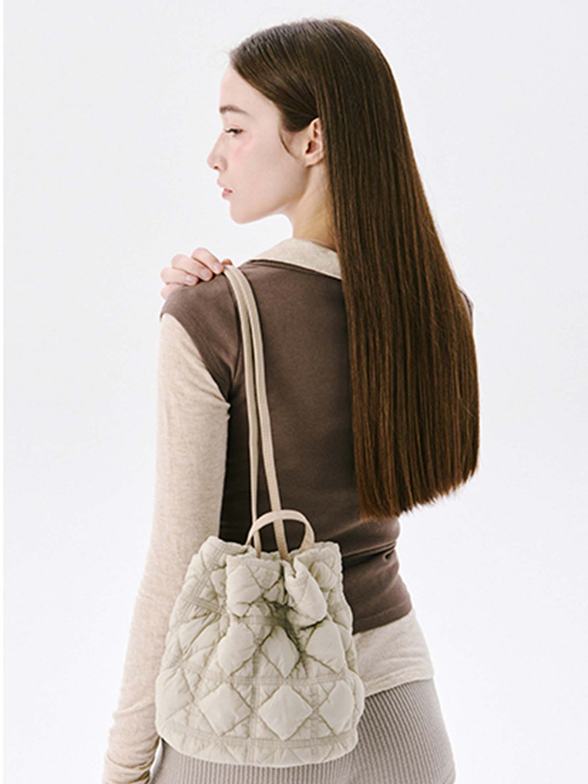 Carlyn Drawstring Backpack Tas Carlyn Original - Tas Wanita Korea Terbaru di Bobobobo