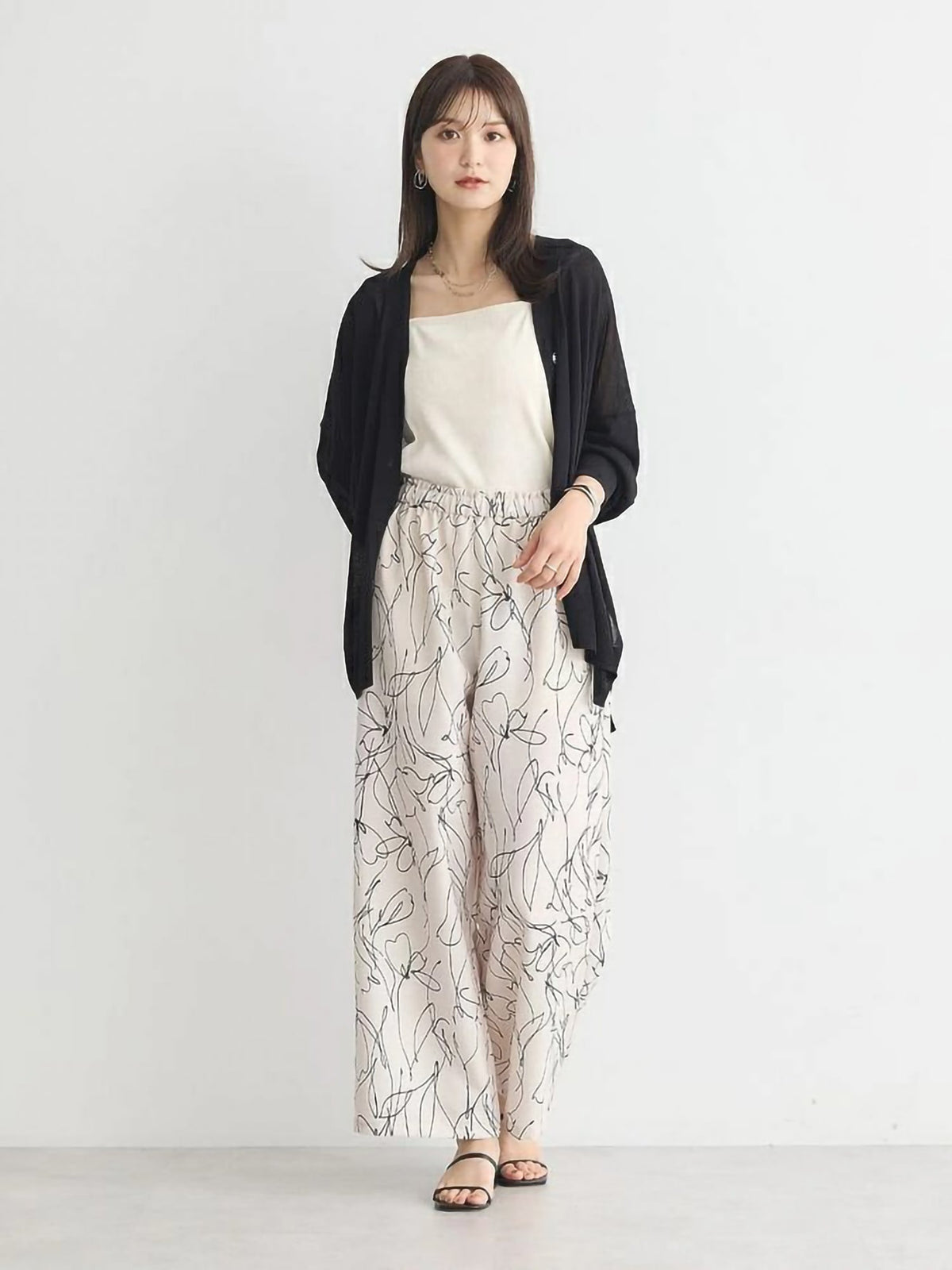 Mokuren Sheer Loose Cardigan