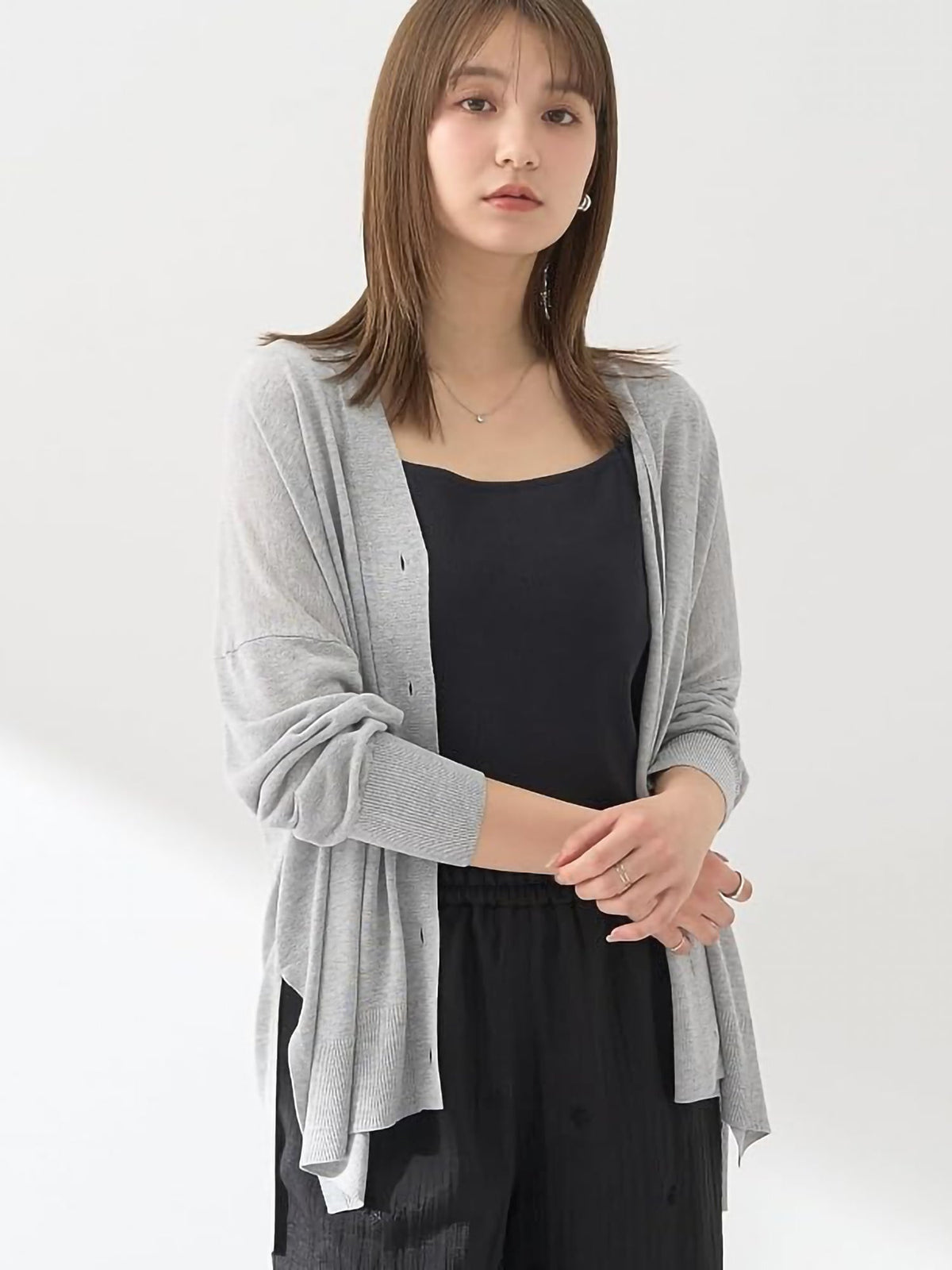Mokuren Sheer Loose Cardigan