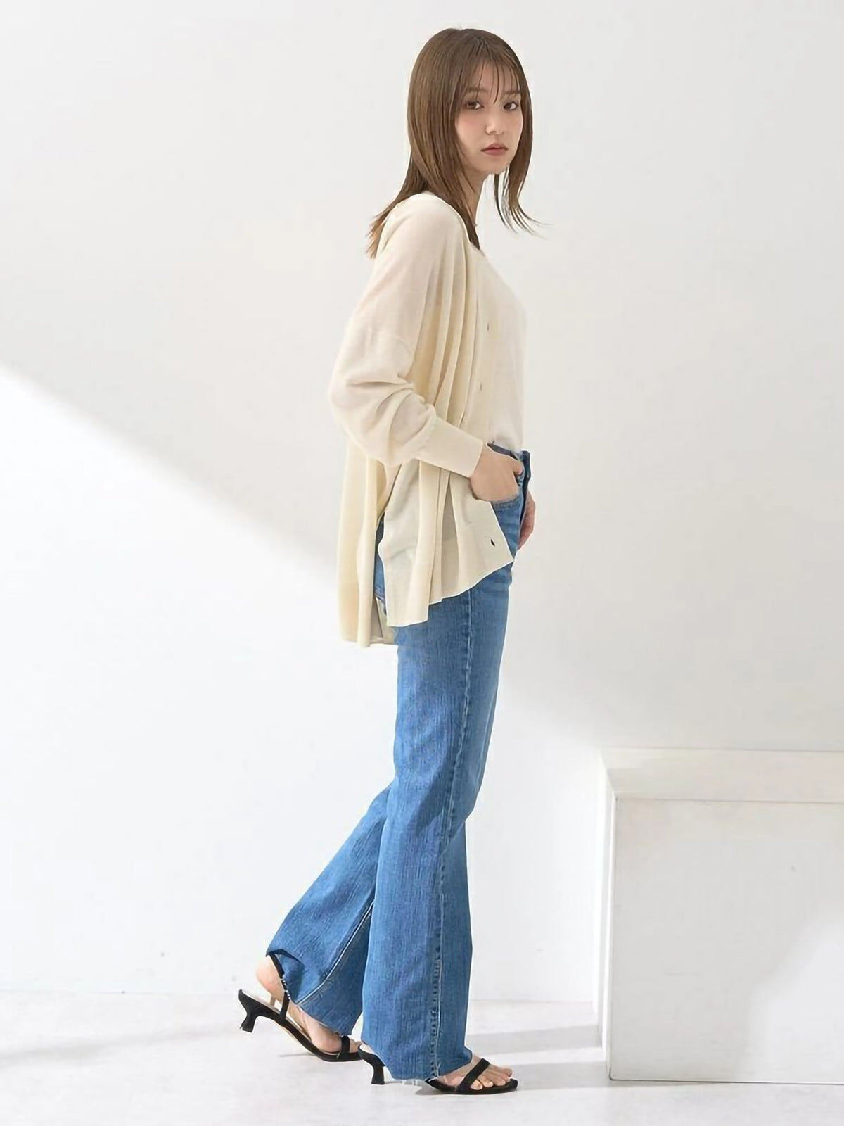Mokuren Sheer Loose Cardigan