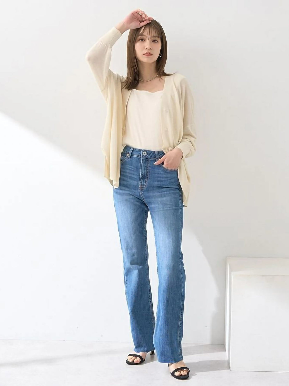 Mokuren Sheer Loose Cardigan