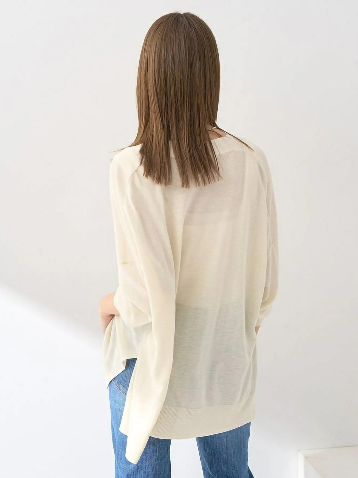 Mokuren Sheer Loose Cardigan