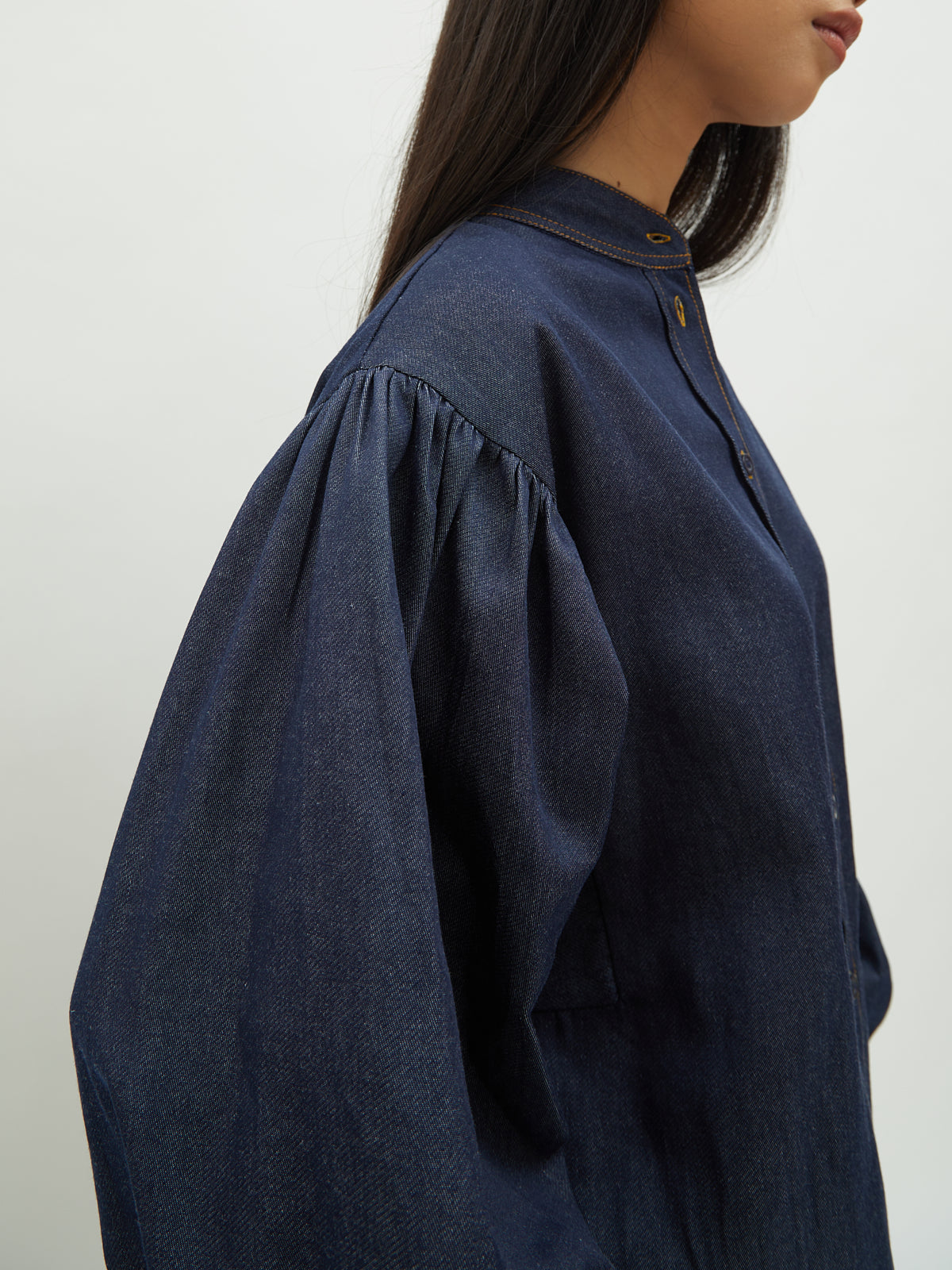 Monita Puffy Denim Shirt