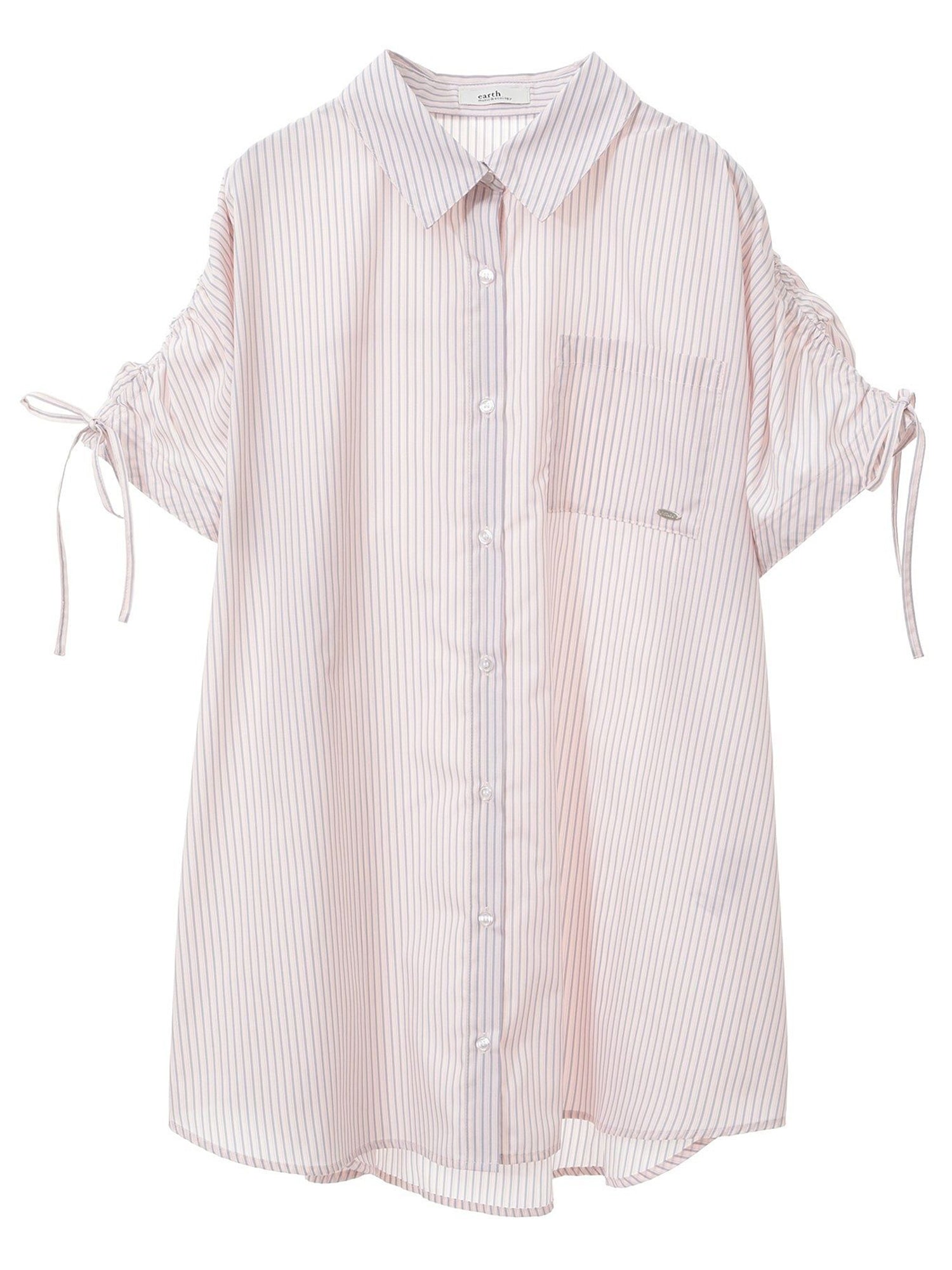 Musubi 2-Way Shoulder Drawstring Ribbon Shirt