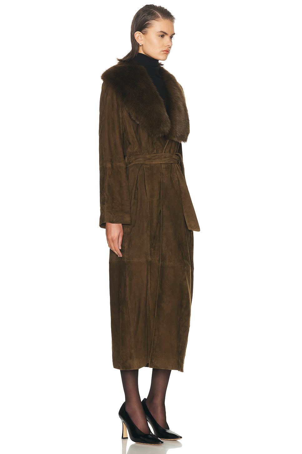 Briona Luxurious Suede Coat