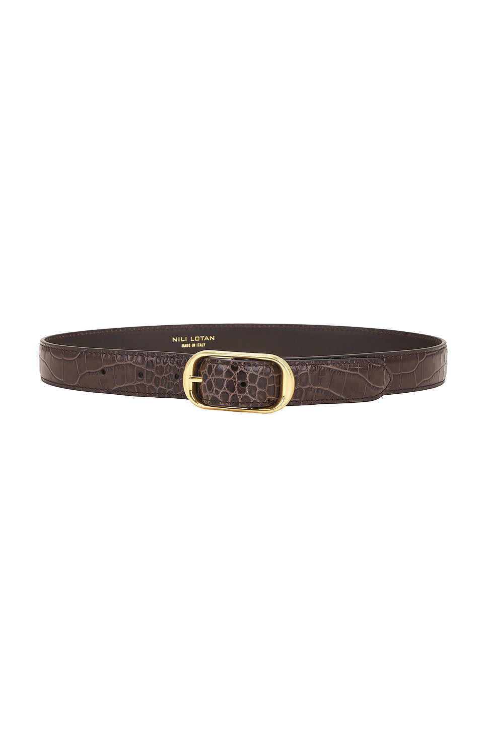 Reine Embossed Croc Belt