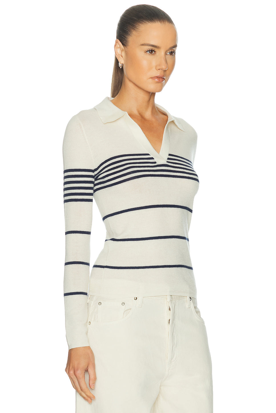 Lucille Multi Stripe Polo Sweater